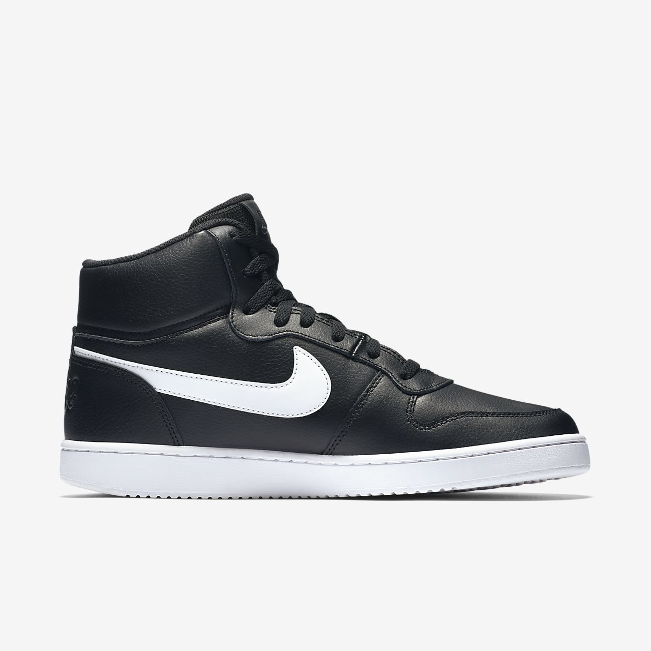 Nike Ebernon Mid - Sneakers - Sort/Hvide | DK-91033